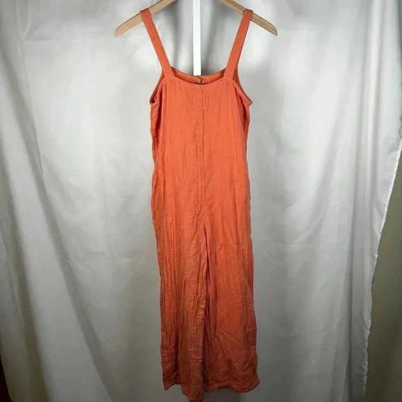 2/$30 SO Size XS Jumpsuit Romper Apricot Comfort Crop Boho Stretch Lightweight - Picture 2 of 9